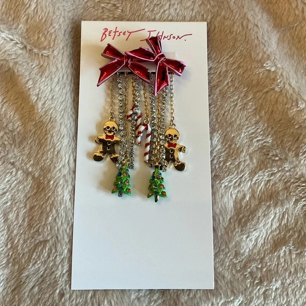 Betsey Johnson Holiday Earrings